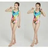 Girls Athletic One Piece Swimsuit - Image 5